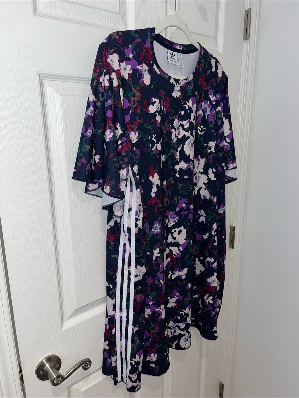 adidas Navy Floral Camo Short Sleeve Dress